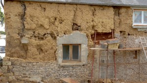 Etat initial avant travail de refection et enduit terre et chaux