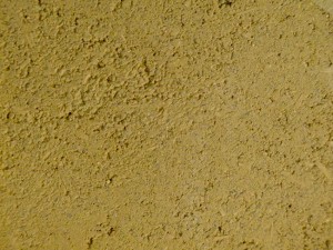enduit terre et paillettes de lin