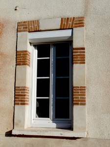 Imitation d'un appareillage en briques